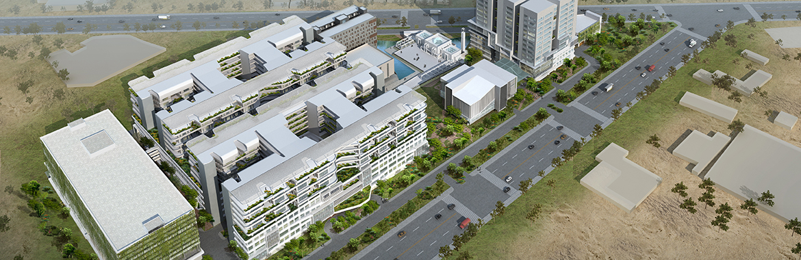 The Indus Academic Medical Campus, designed by CPG Consultants while partnering Indus Health Network