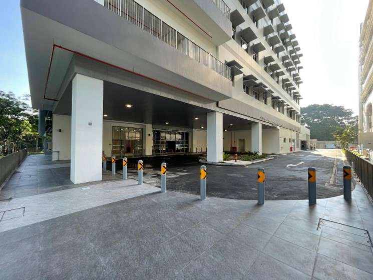 View of the 1st storey drop-off point at completion – the design is smoothly translated into product as design issues are resolved early during the ICE sessions. (Image Credit: Gradepixel)