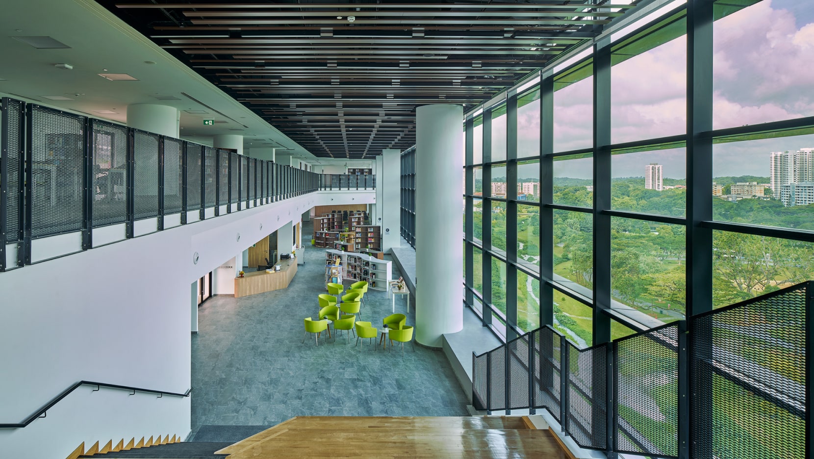 library in eunoia junior college, singapore